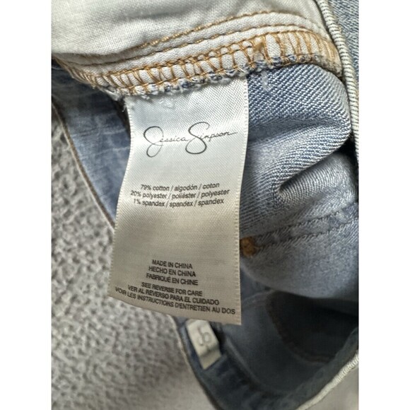Jessica Simpson Jeans Wonens 16/33 Blue Cargo Wide Leg Dance The Night A… - Picture 10 of 14